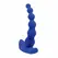 Beaded Pleasure силиконов вибратор с топчета, син, 10 скорости, USB