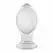 Evolved Crystal Ball Plug - Clear Silicone Base, Smooth Plastic Shape