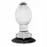 Evolved Crystal Ball Plug - Clear Silicone Base, Smooth Plastic Shape