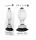 Evolved Crystal Ball Plug - Clear Silicone Base, Smooth Plastic Shape