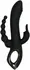 Evolved Trifecta Multi-Motor Silicone Vibrator Black Waterproof