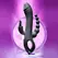 Evolved Trifecta Multi-Motor Silicone Vibrator Black Waterproof
