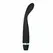 Evolved Skinny Curved Silicone Vibrator Black - 10 Modes, Waterproof