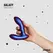 Hueman Tapping Plug Silicone Rechargeable 10 Modes Black-Purple
