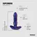 Hueman Motion Silicone Plug with Thrusting Action, 7 Modes, Waterproof