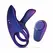 Hueman Vibrating Silicone Ring with Remote Control - 10 Modes, Blue