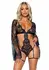 Leg Avenue All Romance Body & Jacket Set Black - Elegant Lace Ensemble S/M