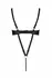 Lolitta Celine Bodysuit Black - Adjustable Straps, Open Design, Imitation Leather