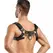 Bruno Adjustable Faux Leather Harness Black 24-32 cm