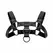Bruno Adjustable Faux Leather Harness Black 24-32 cm