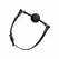 EasyToys Breathable Silicone Ball Gag Black - Adjustable Comfort Fit 4.1cm
