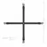 EasyToys Adjustable Restraint Cross Bar with Synthetic Leather Cuffs Black