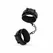 Ouch! Faux Leather Adjustable Ankle Cuffs Black 21-33 cm