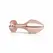 Rosy Gold Nouveau Geometric Anal Plug with Black Crystal Accent