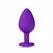 Blush Temptasia Heart Base Plug Medium Purple Silicone Gemstone