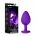 Blush Temptasia Heart Base Plug Medium Purple Silicone Gemstone