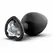 Blush Temptasia Bling Plug Small Black - Sparkling Intimate Accessory