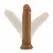 Dr. Skin анатомично PVC дилдо с вендуза, мока, 24,1 см