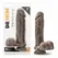 Blush Dr. Skin Mr. Magic 9” Intimate Machine with Suction Base - Chocolate