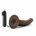 Blush Dr. Skin Dr. Dave Vibrating Model with Suction Base Chocolate 18cm