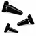 Blush Novelties Anal Adventures Basic Plug Kit Set of 3 - Black, Graduated Sizes