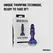 Hueman Space Invader Vibrating & Thrusting Silicone Plug - 4 Modes, Waterproof