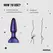 Hueman Space Force Silicone Vibrating and Thrusting Plug, Waterproof