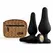 EasyToys Kesia Anal Plug Set 3-Piece, Black, Graduated Sizes, Silicone