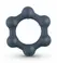 Boners Hexagon Silicone Ring with Integrated Steel Elements, Black