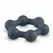 Boners Hexagon Silicone Ring with Integrated Steel Elements, Black