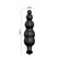 Pretty Love Vibrating Silicone Plug with Remote Control, Small, Black