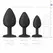 EasyToys Anal Plug Set Flexible Silicone 3 Sizes Black 8719934001787