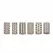 Sinner Gear Set of 6 Textured Silicone Extension Sleeves Transparent