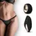 PantyRebel Vibrating Thong with Remote Control & 12 Modes - Black, S/M