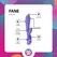 Fane Rabbit Intimate Device Rechargeable Silicone Pink 10 Modes LED