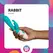 Leda Intima Series Rabbit Model 10-Mode Rechargeable Waterproof Pink