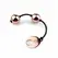 Rosy Gold Nouveau Metal Pelvic Floor Training Balls with Pull Ring
