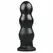 BUTTR Tactical III Large Ribbed Intimate Plug with Flat Suction Base Black