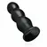 BUTTR Tactical III Large Ribbed Intimate Plug with Flat Suction Base Black