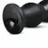 BUTTR Tactical III Large Ribbed Intimate Plug with Flat Suction Base Black