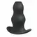 BUTTR Foxhole Silicone Hollow Plug - Large, Anatomical Design, Black