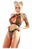 Fantasy Lingerie Thirst Trap Keyhole Halter Top & Bikini Panty Leo M/L