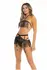 Rassel Tassle 3PC Set Black M/L - Elegant Fringe Lingerie Ensemble