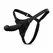 EasyToys Silicone Strap-On System - Adjustable Harness & Curved Model, Black