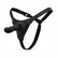 EasyToys Silicone Strap-On Set Adjustable Harness Compact Black 110cm