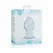 Glas Intimate Plug Model No. 26 Clear Glass Medium Size
