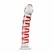 Gildo Model 15 Transparent Glass Intimate Device with Ribbed Shaft 20 cm