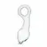 Glas No. 13 Curved Glass Plug with Pull Ring - Transparent, Medium Size