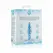 EasyToys Glass Intimate Plug No. 23 Transparent with Blue Spiral, Medium