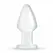 Glas Model No. 25 Medium Glass Anal Accessory 4.6 cm Clear